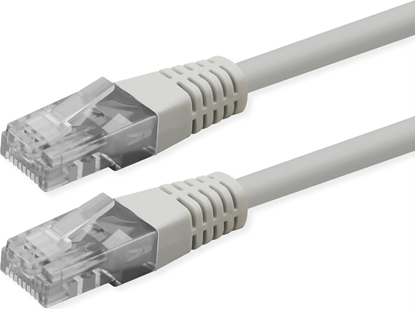Attēls no Roline UTP Patch Cord, Cat.6 (Class E), PoE, white, 0.3 m