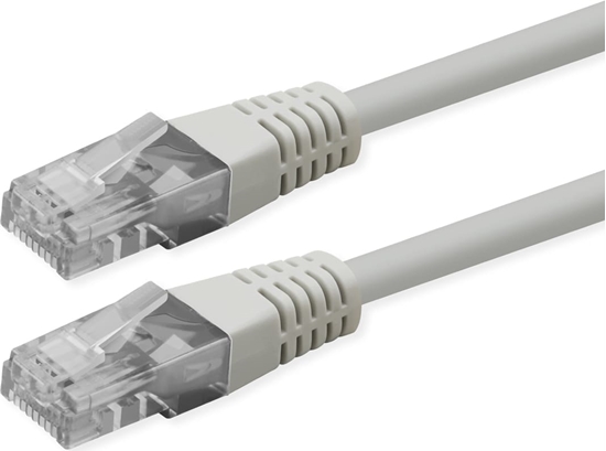 Picture of Roline UTP Patch Cord, Cat.6 (Class E), PoE, white, 1 m