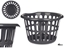 Изображение Round basket 40 cm, anthracite, 25×40×40 cm, 85320, Kipit