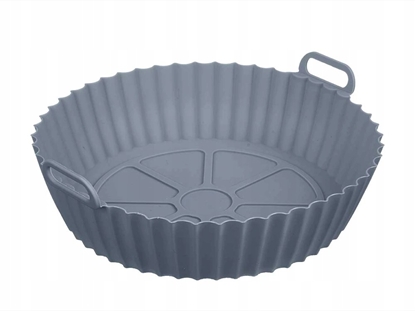 Picture of Round silicone baking form for air fryer, grey, 6.5×22.5×19.5 cm, 90348, Kinvara