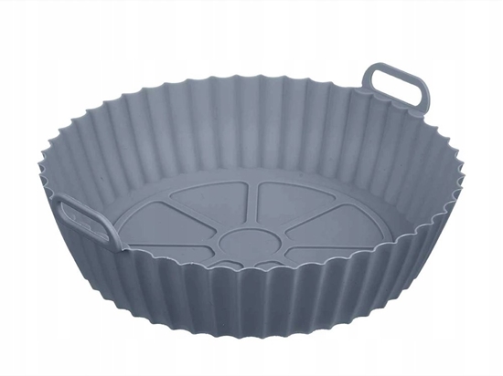 Picture of Round silicone baking form for air fryer, grey, 6.5×22.5×19.5 cm, 90348, Kinvara