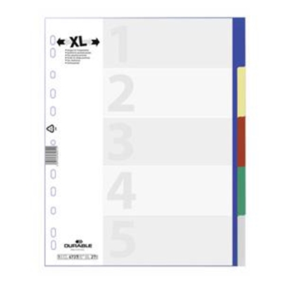 Attēls no Sadalītājs A4/5 krāsas MAXI, DURABLE