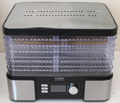 Picture of SALE OUT. Caso Food Dehydrator | DH 450 | Power 370-450 W | Number of trays 5 | Temperature control | Integrated timer | Black/Stainless Steel | DAMAGED PACKAGING, SCRATCHED  AND DENT ITEM TOP, MISSING INNER PACKAGING
