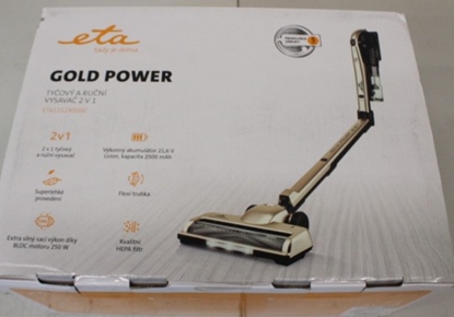 Attēls no SALE OUT. ETA Vacuum Cleaner | Gold Power 1212 90000 | Cordless operating | 250 W | 21.6 V | Operating time (max) 35 min | Cream | Warranty 24 month(s) | DEMO, USED