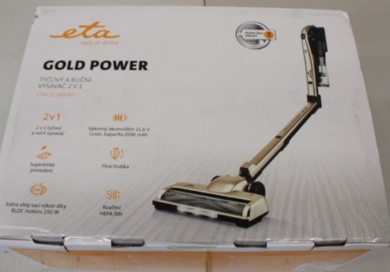 Picture of SALE OUT. ETA Vacuum Cleaner | Gold Power 1212 90000 | Cordless operating | 250 W | 21.6 V | Operating time (max) 35 min | Cream | Warranty 24 month(s) | DEMO, USED