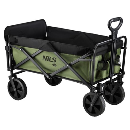Attēls no Saliekamie ceļojumu rati NC2602 FOLDING WAGON GREEN 150L NILS CAMP