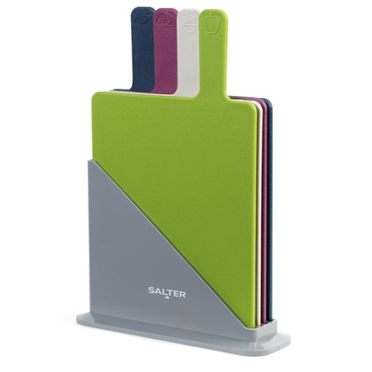 Изображение Salter BW047683EU7 Multicoloured 4-Piece Chopping Board Set