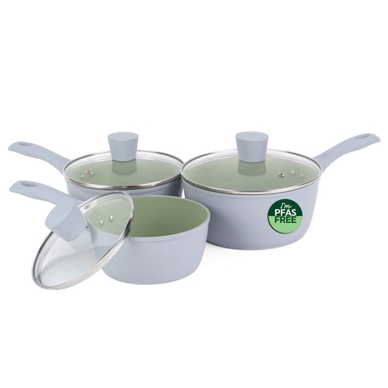 Picture of Salter BW092831EU7 Earth 3 Piece (16/18/20cm) Pan Set