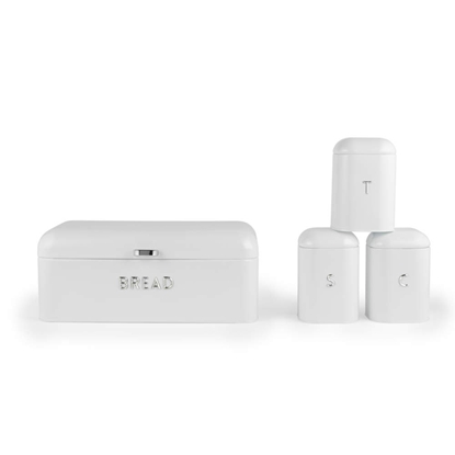 Picture of Salter BW14045EU7  Boston 4-Piece Countertop Set, Ice White