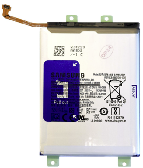 Picture of Samsung EB-BA156ABY Battery Li-Ion 5000mAh (Service Pack) for Samsung Galaxy A15 4G/5G