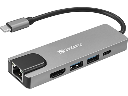 Изображение Sandberg 336-99 USB-C 5in1 Travel Dock Saver