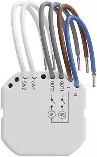 Изображение Satel Smart 2-CH Relay PM SATEL Bezprzewodowy sterownik 230V AC ASW-220 z pomiarem mocy