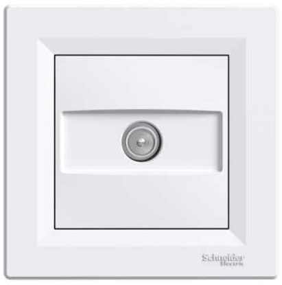 Attēls no Schneider Electric Gniazdo antenowe ASFORA TV przelotowe 8dB biae - EPH3200321