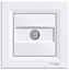 Изображение Schneider Electric Gniazdo antenowe ASFORA TV przelotowe 8dB biae - EPH3200321