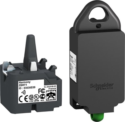 Attēls no Schneider Electric Harmony XB4R Nadajnik do przycisków bezprzewodowych bez gówki Plastik ZBRT1