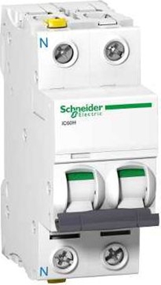 Изображение Schneider Electric Wycznik nadprdowy 1P+N C 4A 10kA AC iC60H-C4-1N (A9F07604)