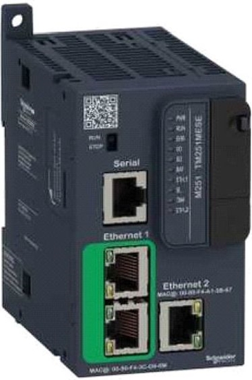 Изображение Schneider Sterownik programowany 21I/O 24V DC 2xEnthernet M251 (TM251MESE)
