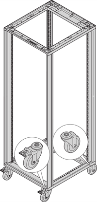 Attēls no Schroff Novastar Castor, 300 kg, Conductive, ESD Resistance < 10 kOhm to EN 12528