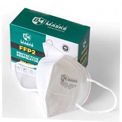 Attēls no Sejas maskas 2 gab. FFP2 balti, EN149:2001+A1;2009