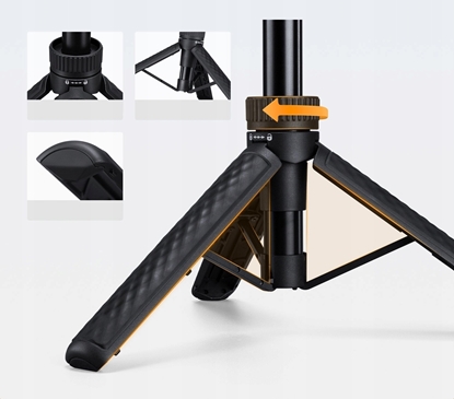 Изображение Selfie stick Kf Mini Statyw + Kijek Selfie Stick 65cm Gowica 360° Uchwyt Do Telefonu K&f / Kf09.180s1