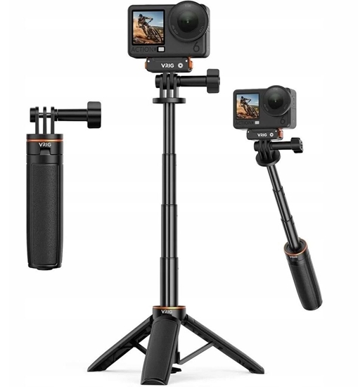 Picture of Selfie stick VRIG Statyw Kijek Selfie Stick Grip 3w1 Do Gopro Insta360 Dji Xiaomi Sjcam Vrig / Tp-35