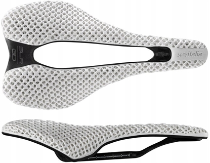Picture of Selle Italia Siodo SELLE ITALIA SLR BOOST 3D WHITE KIT CARBONIO SUPERFLOW S White Limited Edition 166g