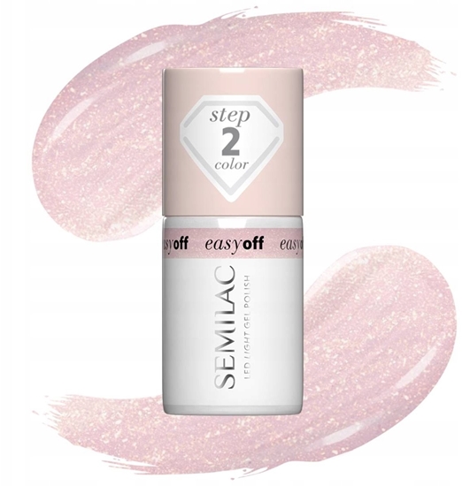Изображение Semilac SEMILAC Easy Off Lakier hybrydowy Led Light Glazed Milk 7 ml