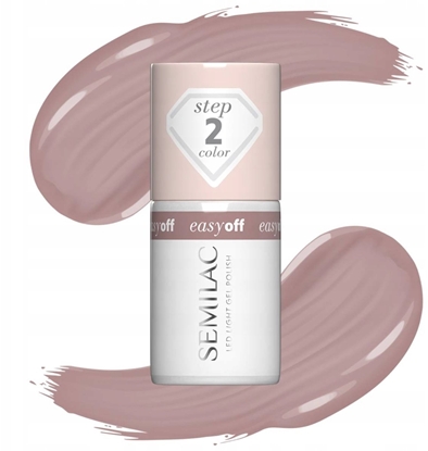 Attēls no Semilac SEMILAC Easy Off Lakier hybrydowy Led Light Mocha Cream 7 ml