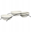 Picture of Set of 3 round white porcelain bowls with stand, 350 ml, 86490, Vessia