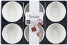 Picture of Set of 6 white porcelain bowls 9 cm, 86525, Vessia
