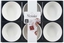 Picture of Set of 6 white porcelain bowls 9 cm, 86525, Vessia