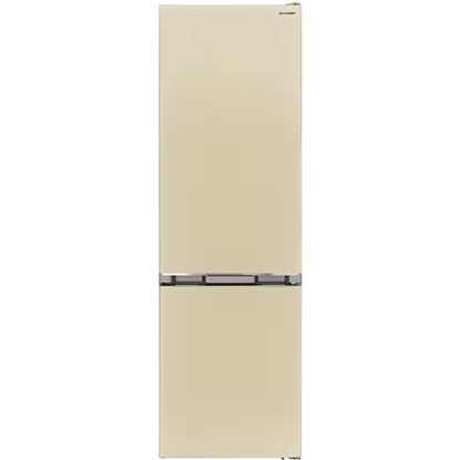 Picture of SHARP ledusskapis ar saldētavu, 360l, 201 cm, bēšs