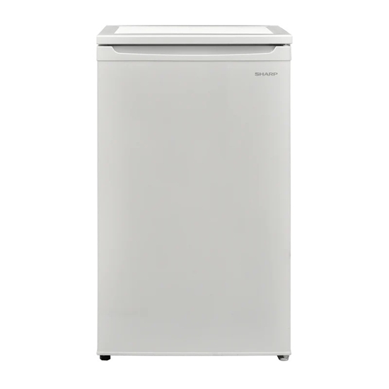 Picture of SHARP ledusskapis, 88l, 82.10 cm, balts
