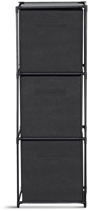 Изображение Malys Group SHELF M WITH BOXES BLACK 34.5X34.5X101