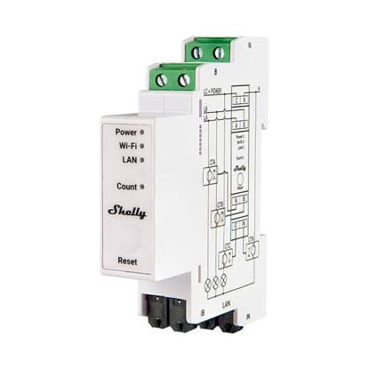 Изображение Shelly PRO 3EM 120A 3-Phase Energy Meter, WiFi/Bluetooth