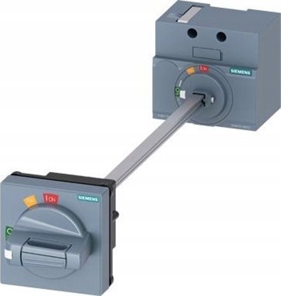 Attēls no Siemens Akces. do 3VA10/11: Napd obrotowy drzwiowy szary mona blokowa kódk waek 300mm pokrto IP65 3VA9157-0FK21