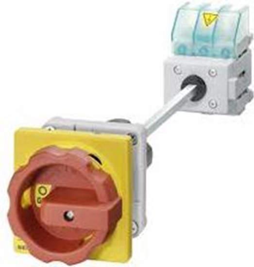 Изображение Siemens cznik krzywkowy 0-1 3P 125A napd drzwiowy rozczny óto/czerwony IP65 (3LD2814-0TK53)