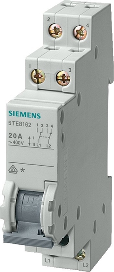 Picture of Siemens Przecznik moduowy kontrolny 2-pozycyjny (I-II) 400V AC 20A 2CO 5TE8162