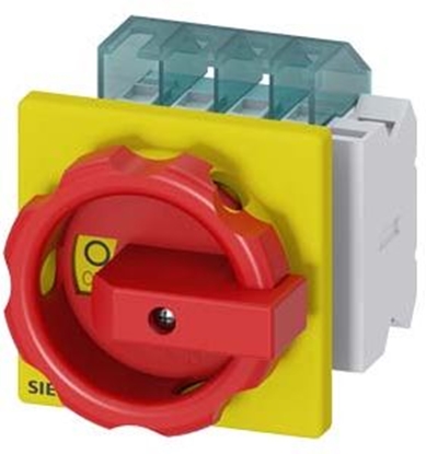 Attēls no Siemens Rozcznik gówny/ awaryjny 3-bieg ze stykami pomocniczymi 1NO+1NC 7,5kW AC23 5,5kW AC-3 (3LD2003-1TP53)