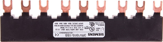 Picture of Siemens Szyna czeniowa 3P widekowa 9 mod. do 3 wyczników (3RV1915-1BB)