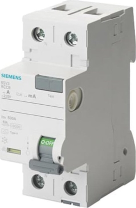 Picture of Siemens Wycznik rónicowoprdowy 2P 40A 0,03A typ A 5SV3314-6KL