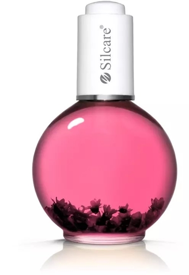 Изображение Silcare SILCARE The Garden of Colour Oliwka do paznokci i skórek z kwiatkami Raspberry Light Pink 75 ml