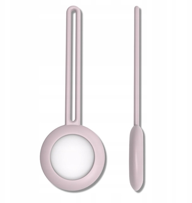 Picture of SILIKONOWE ELASTYCZNE ETUI BRELOK ZAWIESZKA DO LOKALIZATORA APPLE AIRTAG RÓOWY