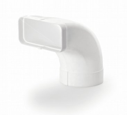 Изображение Silverline 90* uk z adapterem okrgym/paskim Ø 150/89 x 222 mm. wysoki