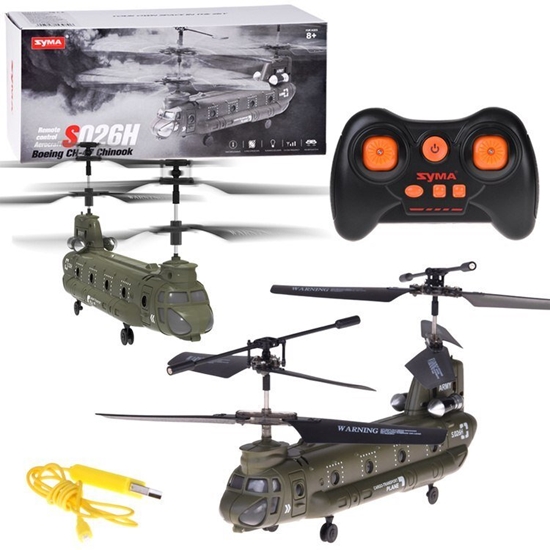 Изображение Syma S026H Helikopter zdalnie sterowany Chinook stabilizacja GYRO RC0714 EDUKAMP