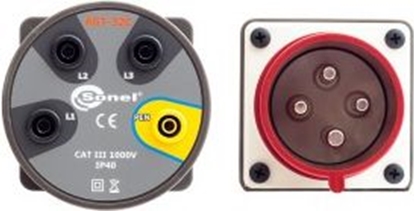 Attēls no Sonel Adapter gniazd trójfazowych AGT-32A 4P (WAADAAGT32C)