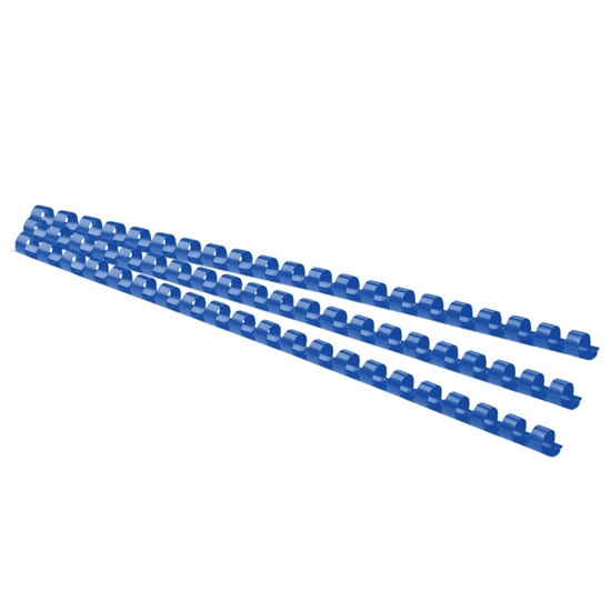 Picture of Spirāle dokumentu iesiešanai, plastmasas, 12 mm, 95 lap., zila, 1 gab., Forpus