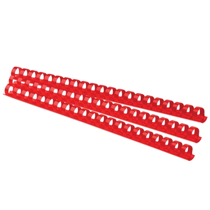 Attēls no Spirāle dokumentu iesiešanai, plastmasas, 6 mm, 25 lap., sarkana, 1 gab., Forpus