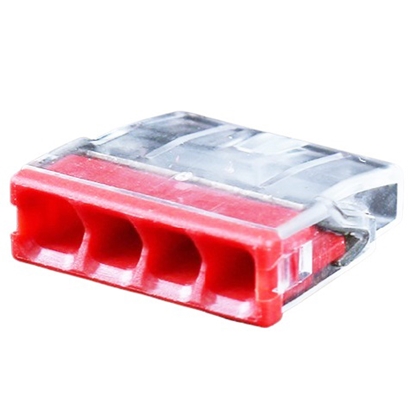 Изображение Splicing connector, 4x 0.5-2.5mm², 24A, 450V, 100pcs