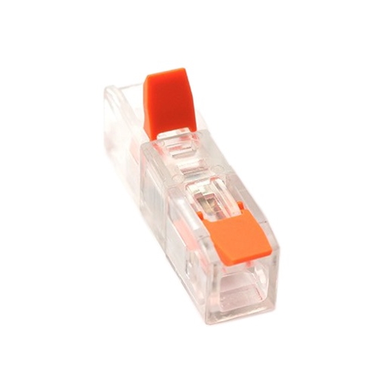 Изображение Splicing Connector, Inline with Lever, 1-1, 0.2–4.0mm², 32A, 450V, 100pcs